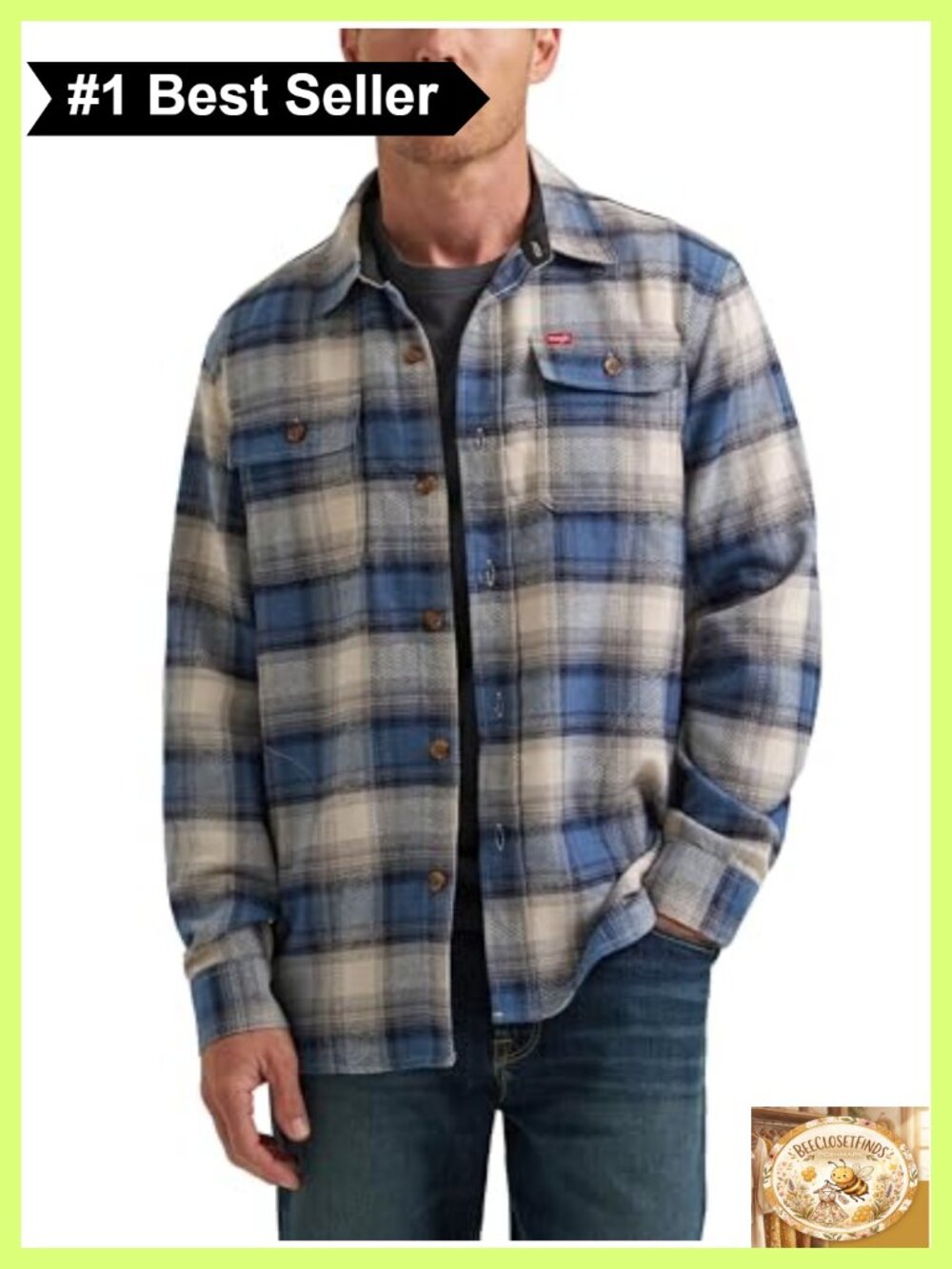 Long Sleeve Blanket Flannel Shirt Jacket Relaxed Fit Plaid Button Down